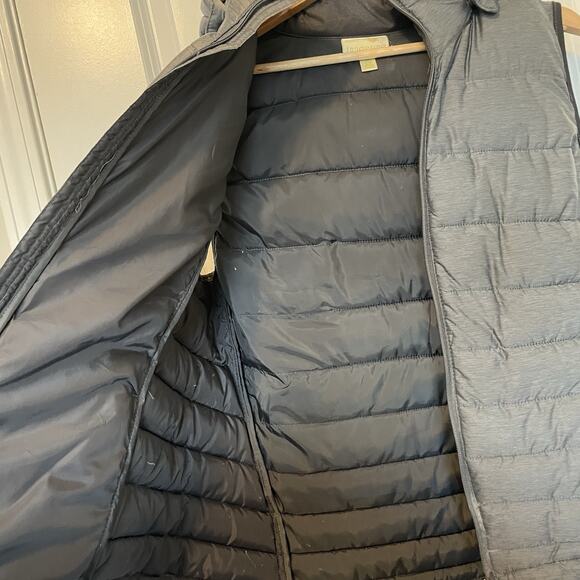 Tangerine Hooded Puffer Vest Women's Size XL Gray Full Zip Ski Snow Gorp Sporty - Picture 4 of 10